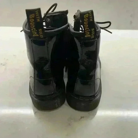 Kid Youth Dr. Marten Patent Leather Black Boots Size: US 4 - Picture 6 of 6